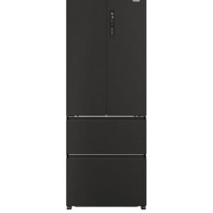 Haier HFR5719ENPB 70cm Wide Frost-Free American Fridge Freezer, E Rated - Slate Black